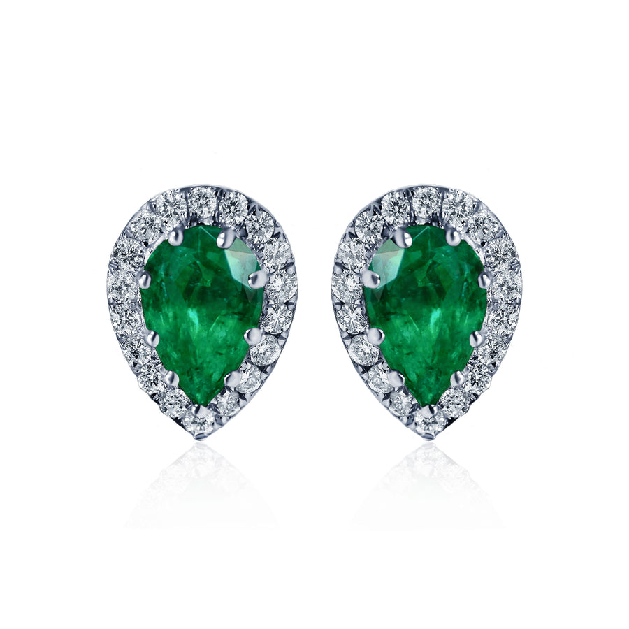 Emerald & Diamond Earrings Ceres