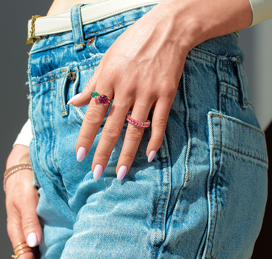 Tourmaline Ring  Pink Andromeda