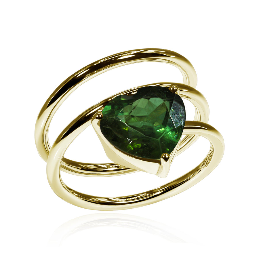 Tourmaline Ring Green Allure