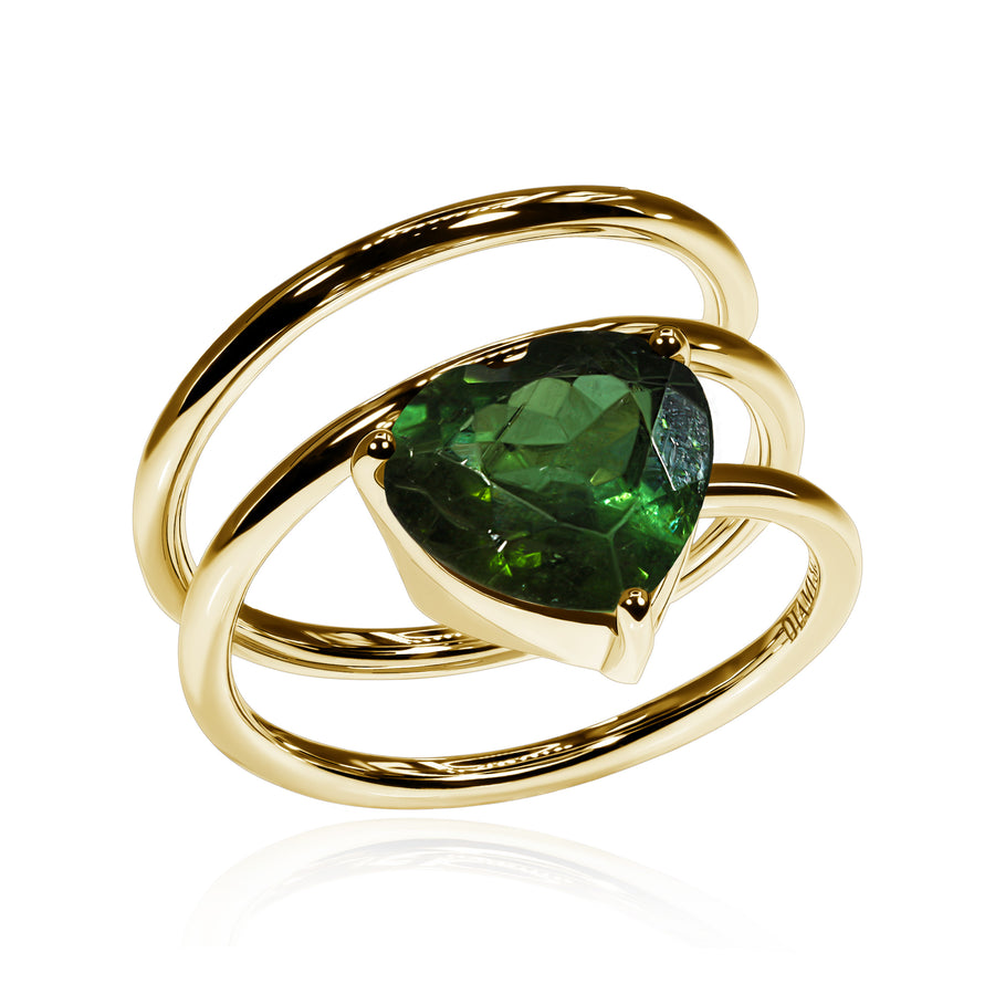 Tourmaline Ring Green Allure