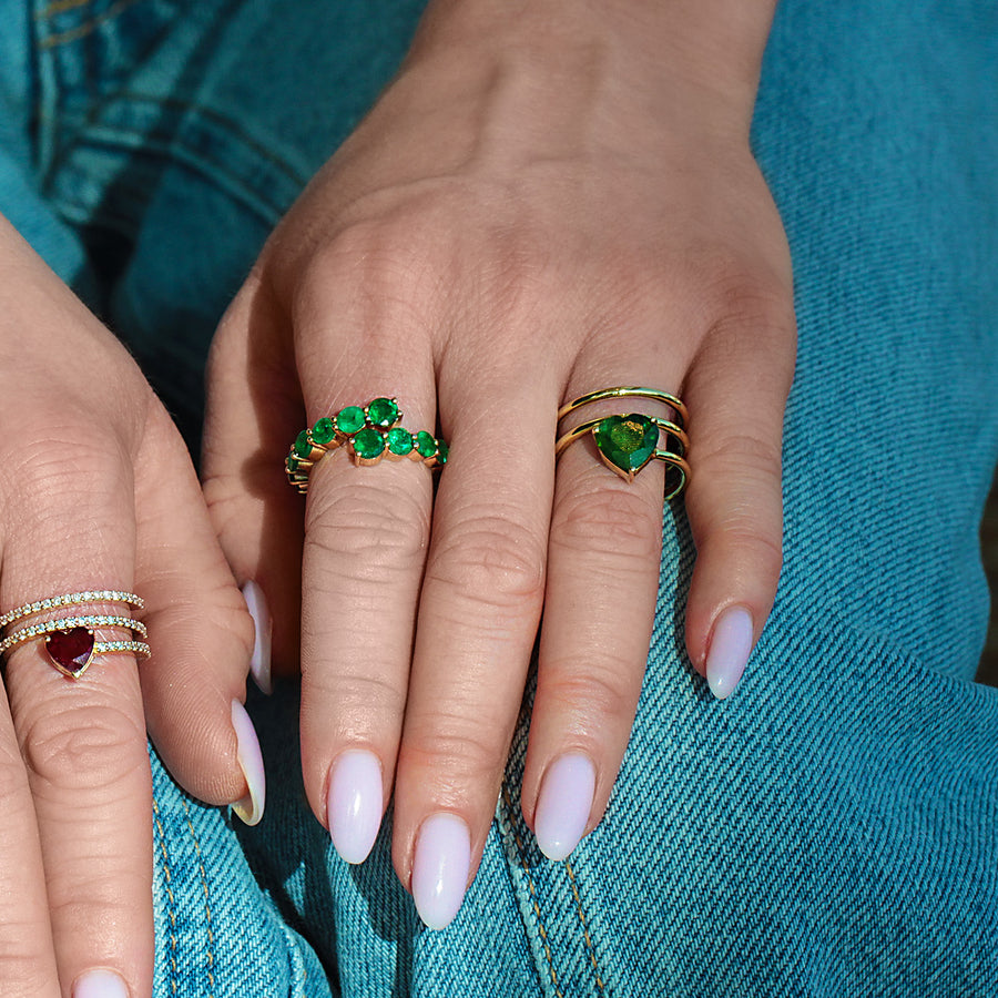 Tourmaline Ring Green Allure