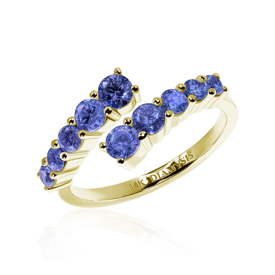 Tanzanite Ring Bright Constellation