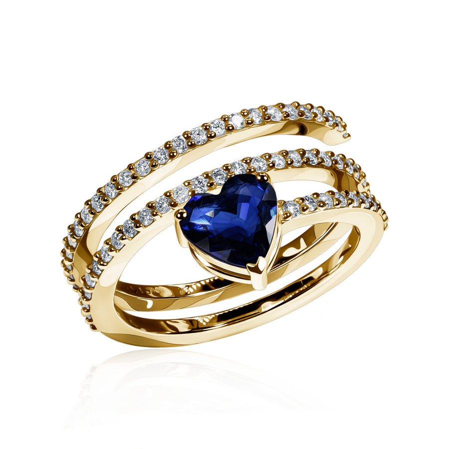 Sapphire & Diamond Ring Big Tucana