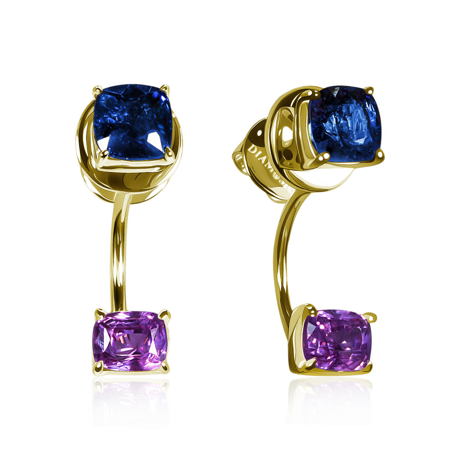 Sapphire Earrings Double Pleasure