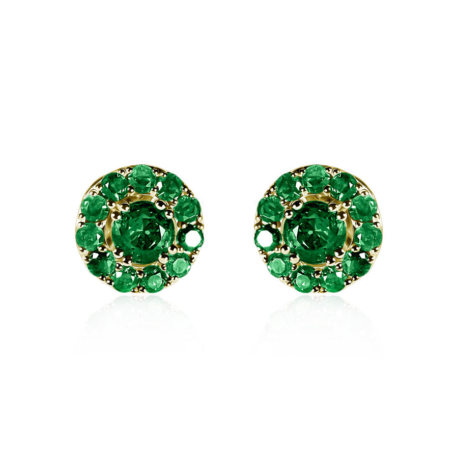 Emerald Earrings Green Chloride