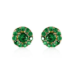 Emerald Earrings Green Chloride