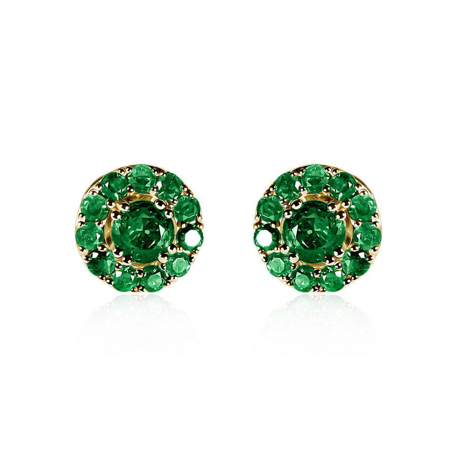 Emerald Earrings Green Chloride