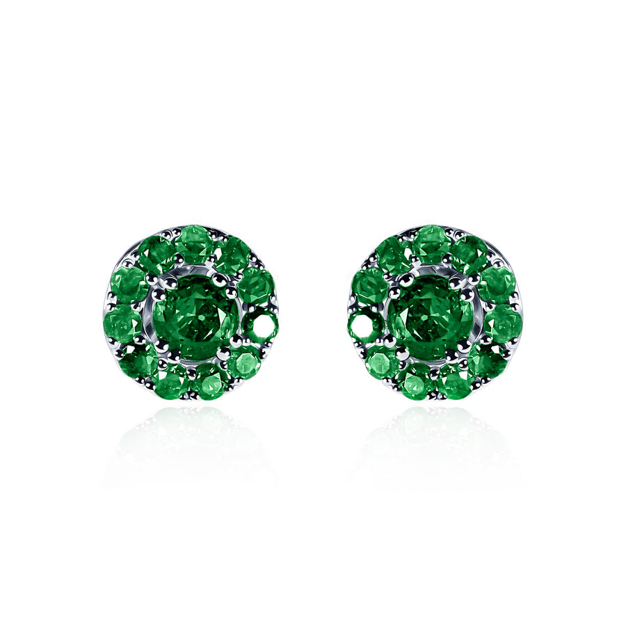 Emerald Earrings Green Chloride