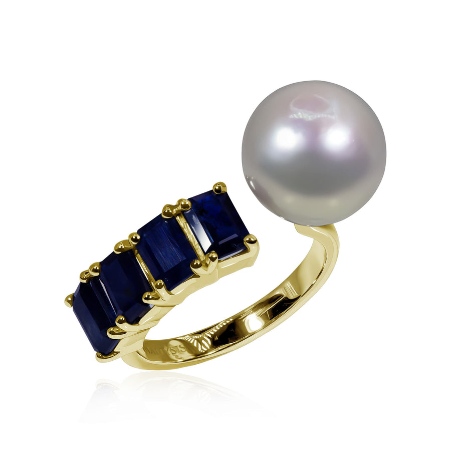 Pearl & Sapphire Ring Sea Queen