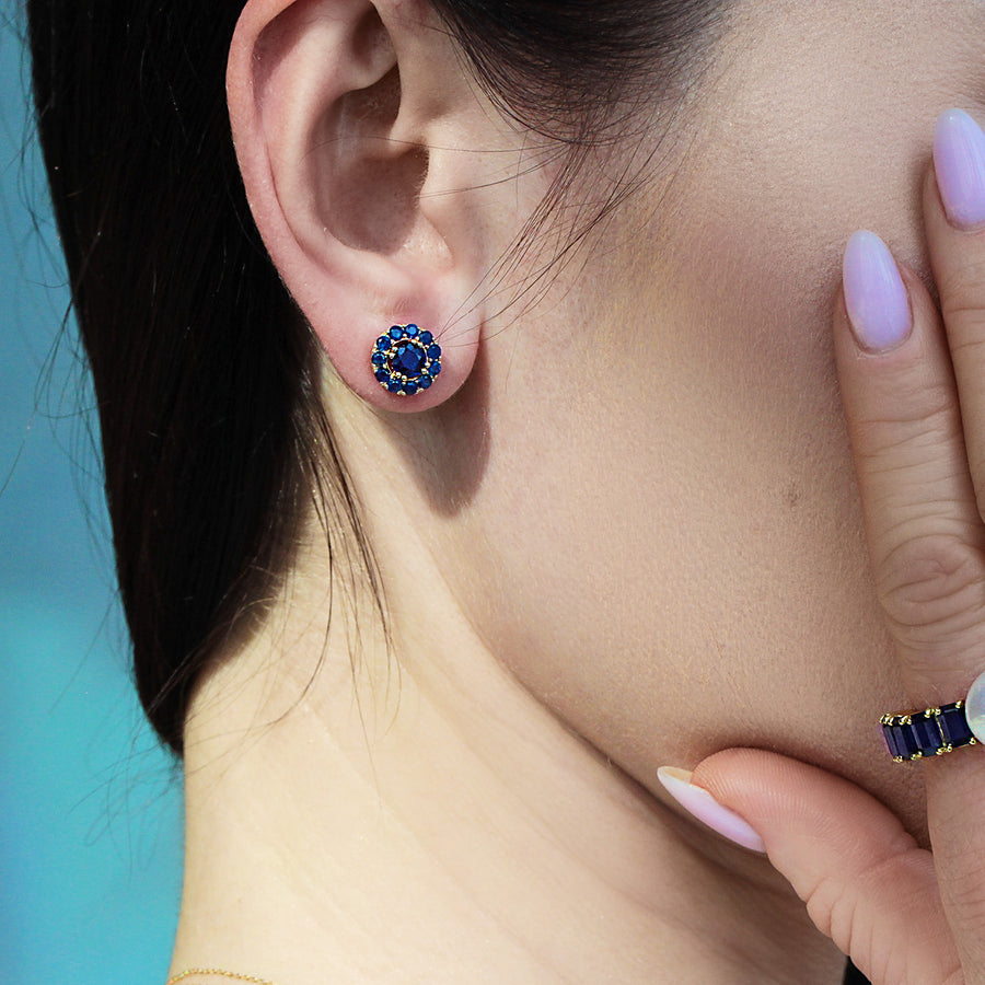 Sapphire Earrings Chloride