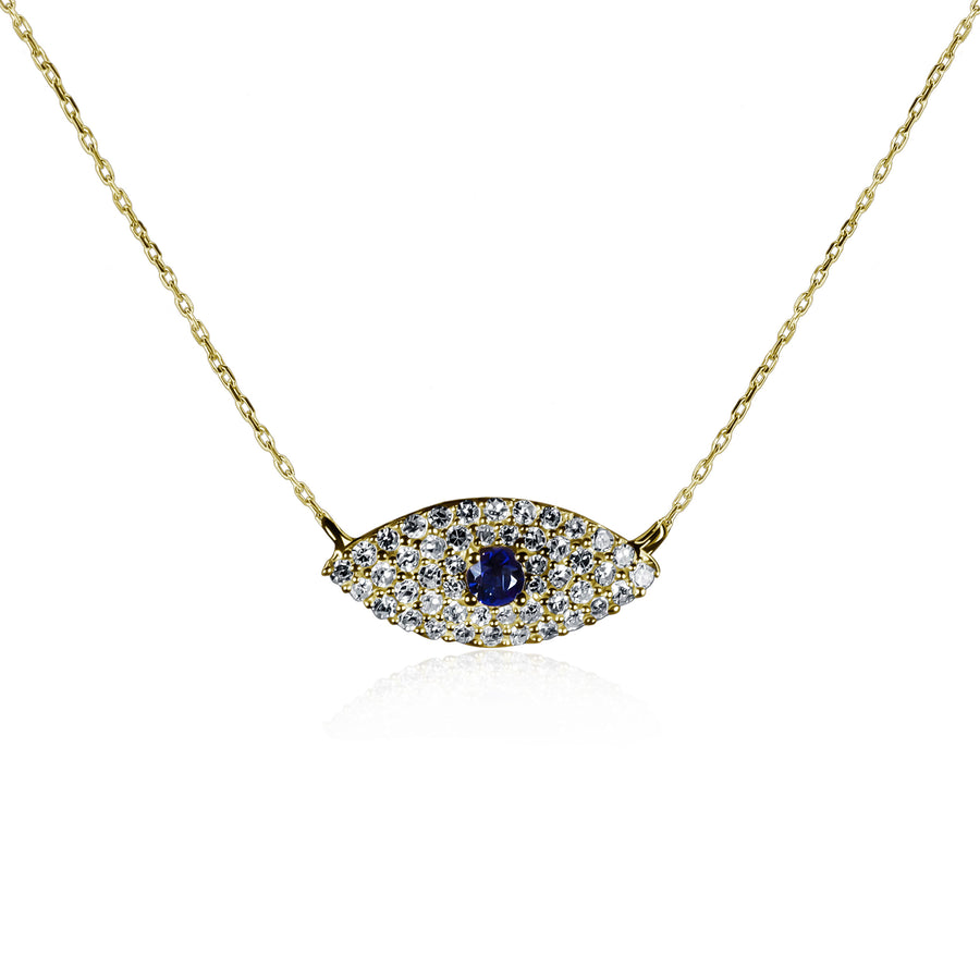 Sapphire & Diamond Necklace Gaze of Eternity