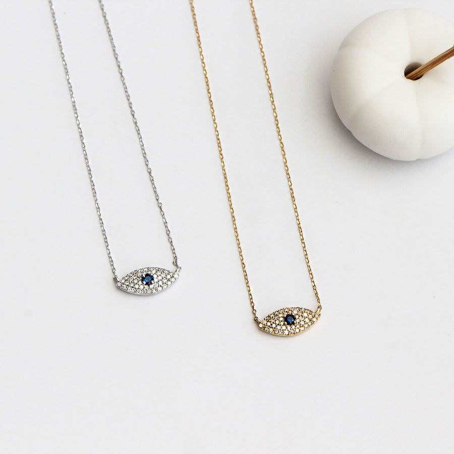 Sapphire & Diamond Necklace Gaze of Eternity