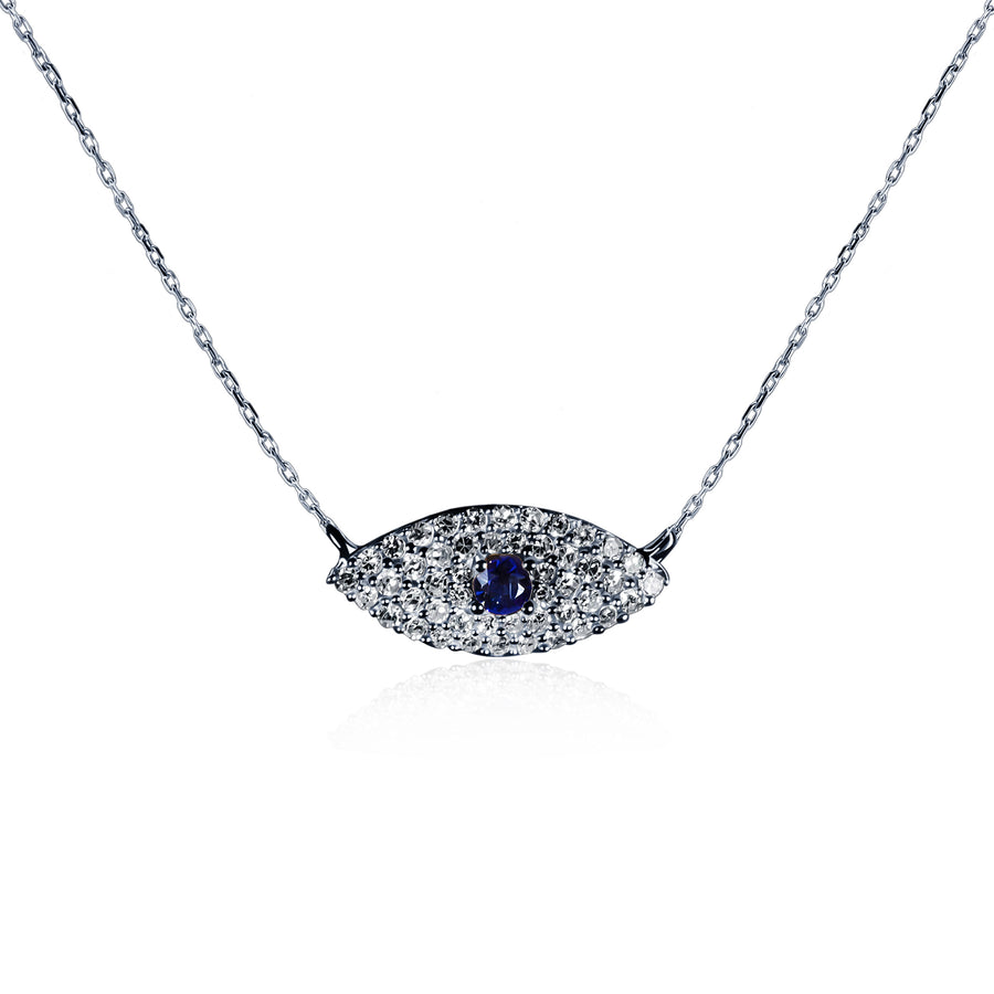 Sapphire & Diamond Necklace Gaze of Eternity