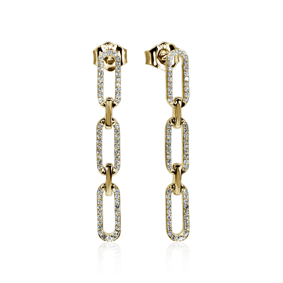 Diamond Earrings Triple Lasso