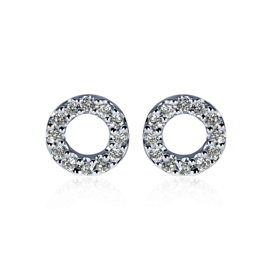 Diamond Earrings Circle