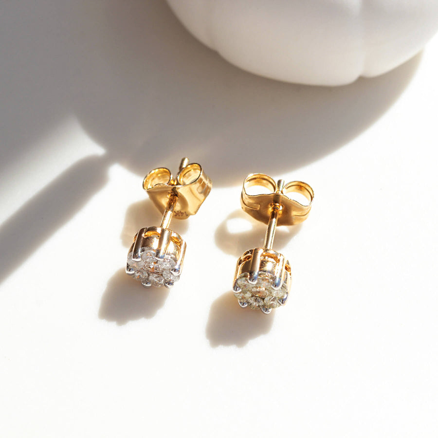 Diamond Earrings Floret