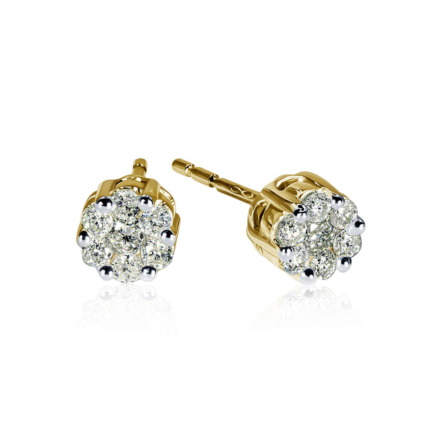 Diamond Earrings Floret