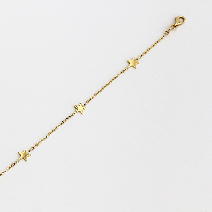 Yellow Gold Bracelet Stars