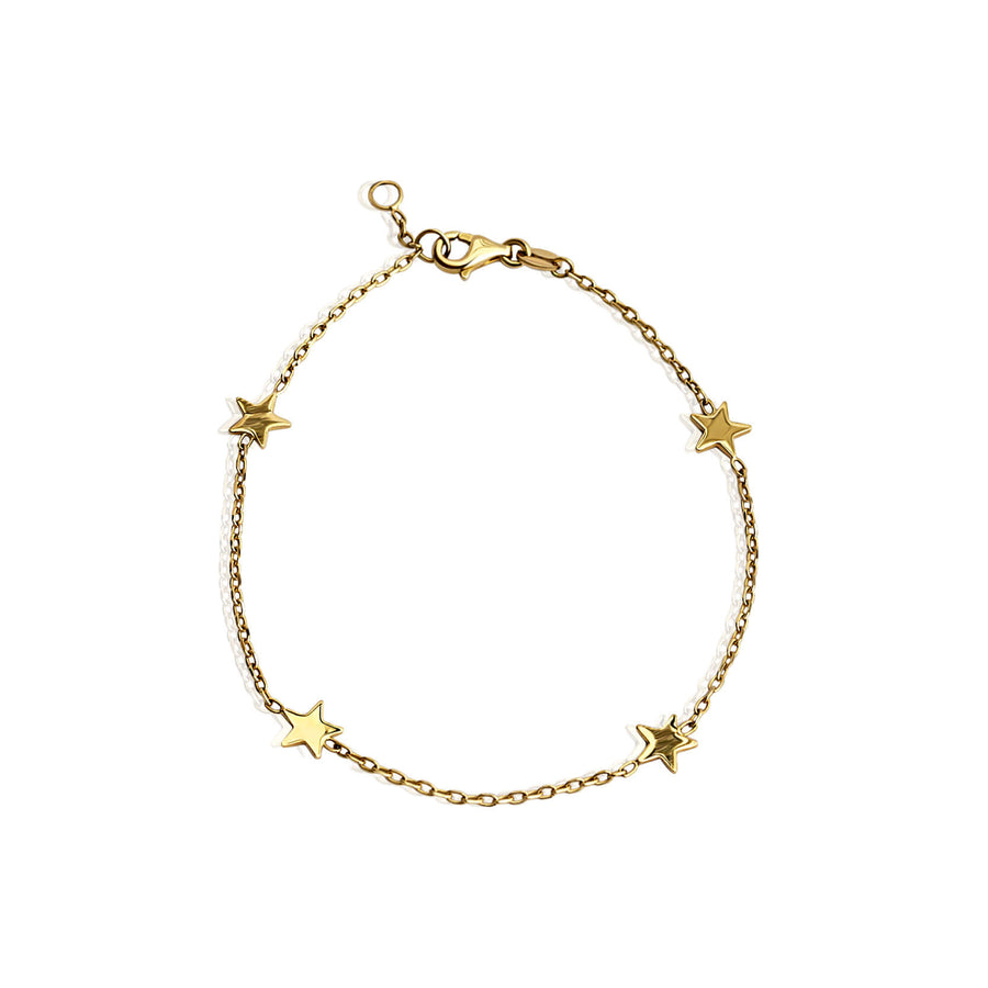 Yellow Gold Bracelet Stars