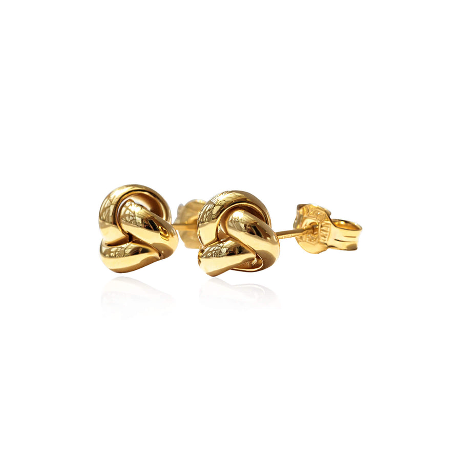 Yellow Gold Earrings Curl