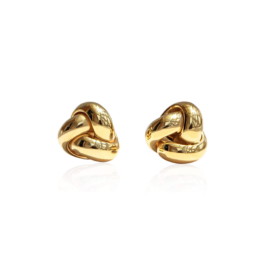 Yellow Gold Earrings Curl