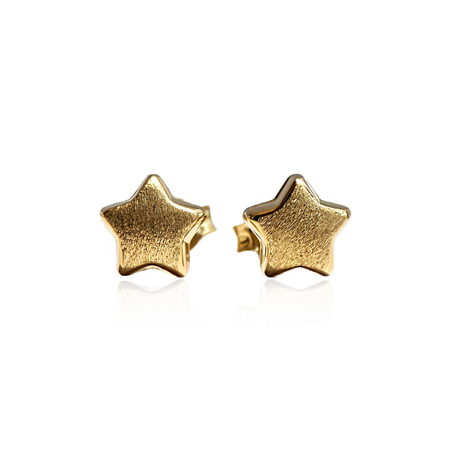 Yellow Gold Earrings Stars