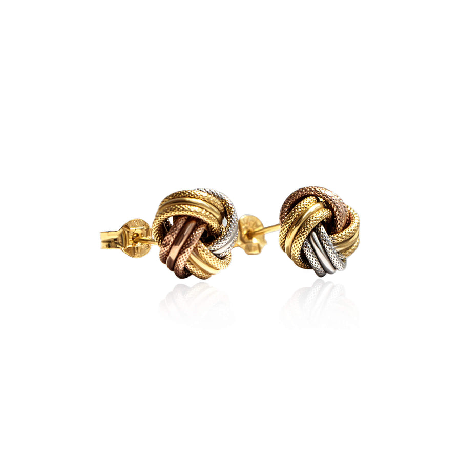 Yellow Gold Earrings MultiCane