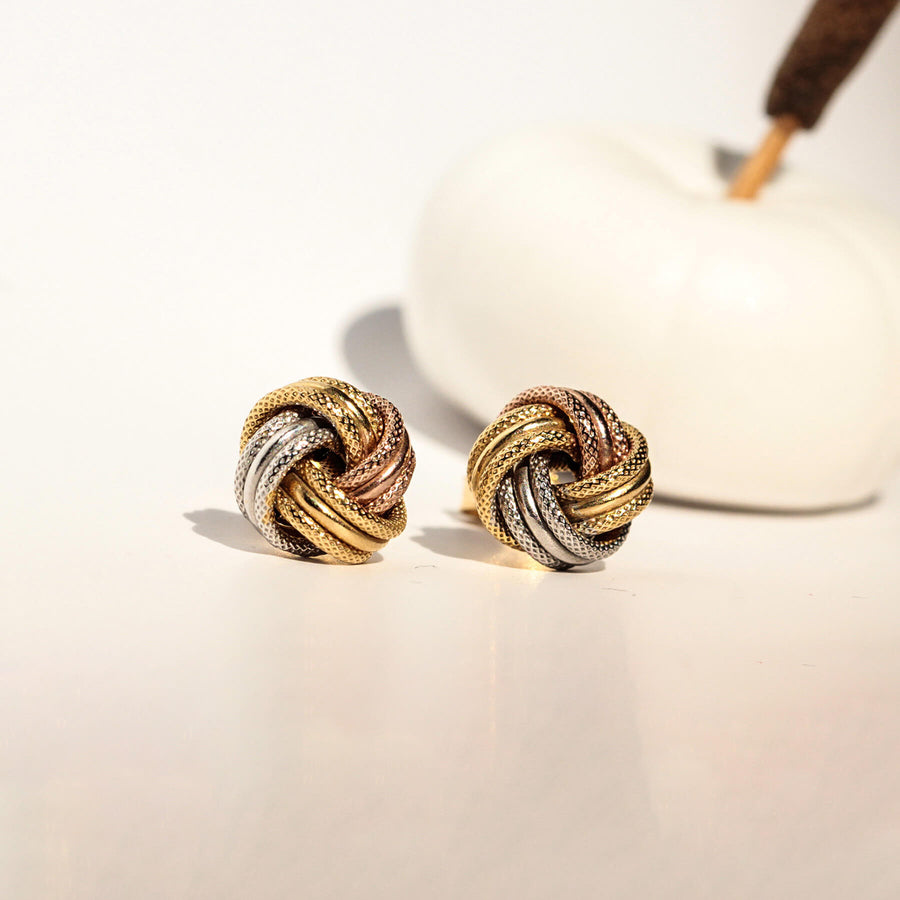 Yellow Gold Earrings MultiCane