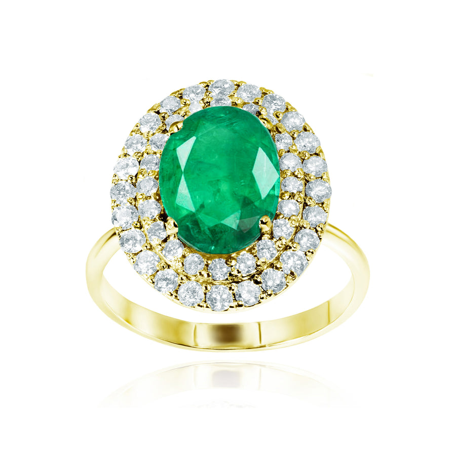 Emerald & Diamond Ring Artemida