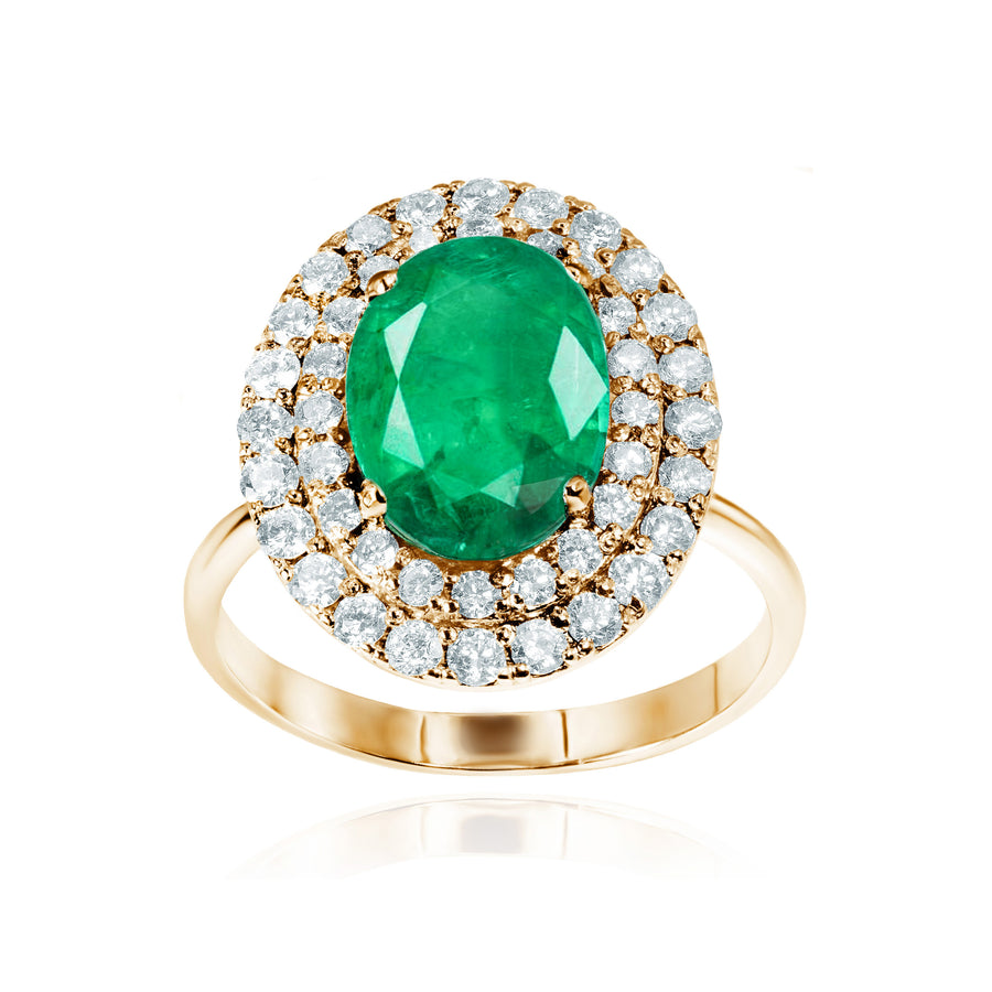 Emerald & Diamond Ring Artemida