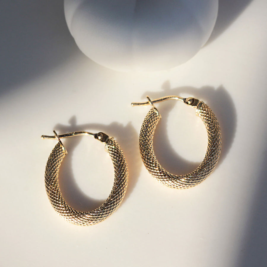 Yellow Gold Earrings Imagery