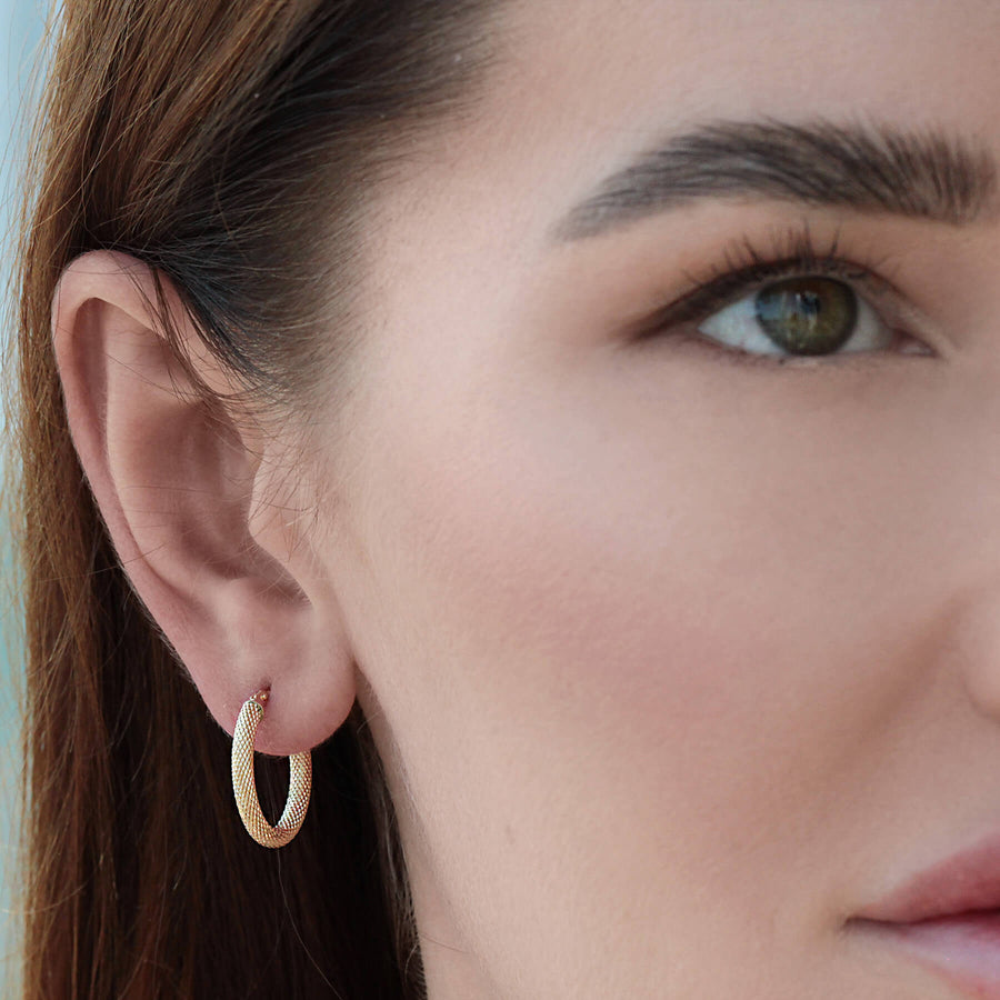 Yellow Gold Earrings Imagery