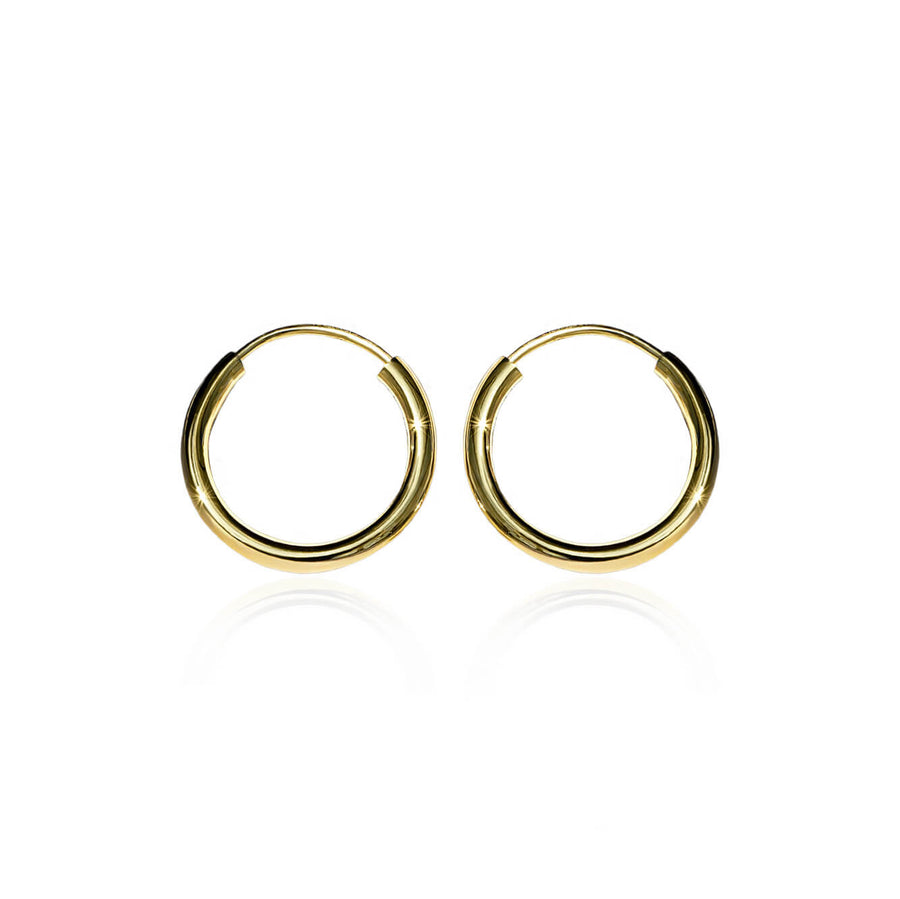 Yellow Gold Earrings Classic Congo