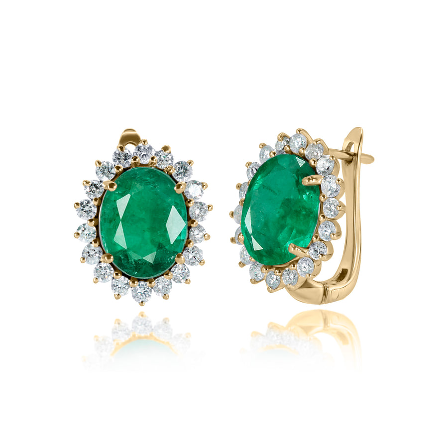 Emerald & Diamond Earrings Plutos