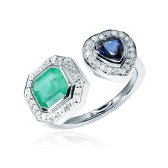 Sapphire, Emerald & Diamond Ring Forest River