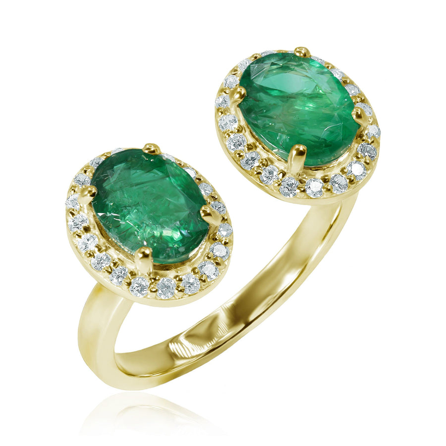 Emerald & Diamond Ring Morning Forest