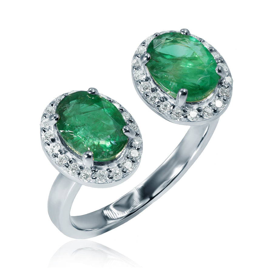 Emerald & Diamond Ring Morning Forest