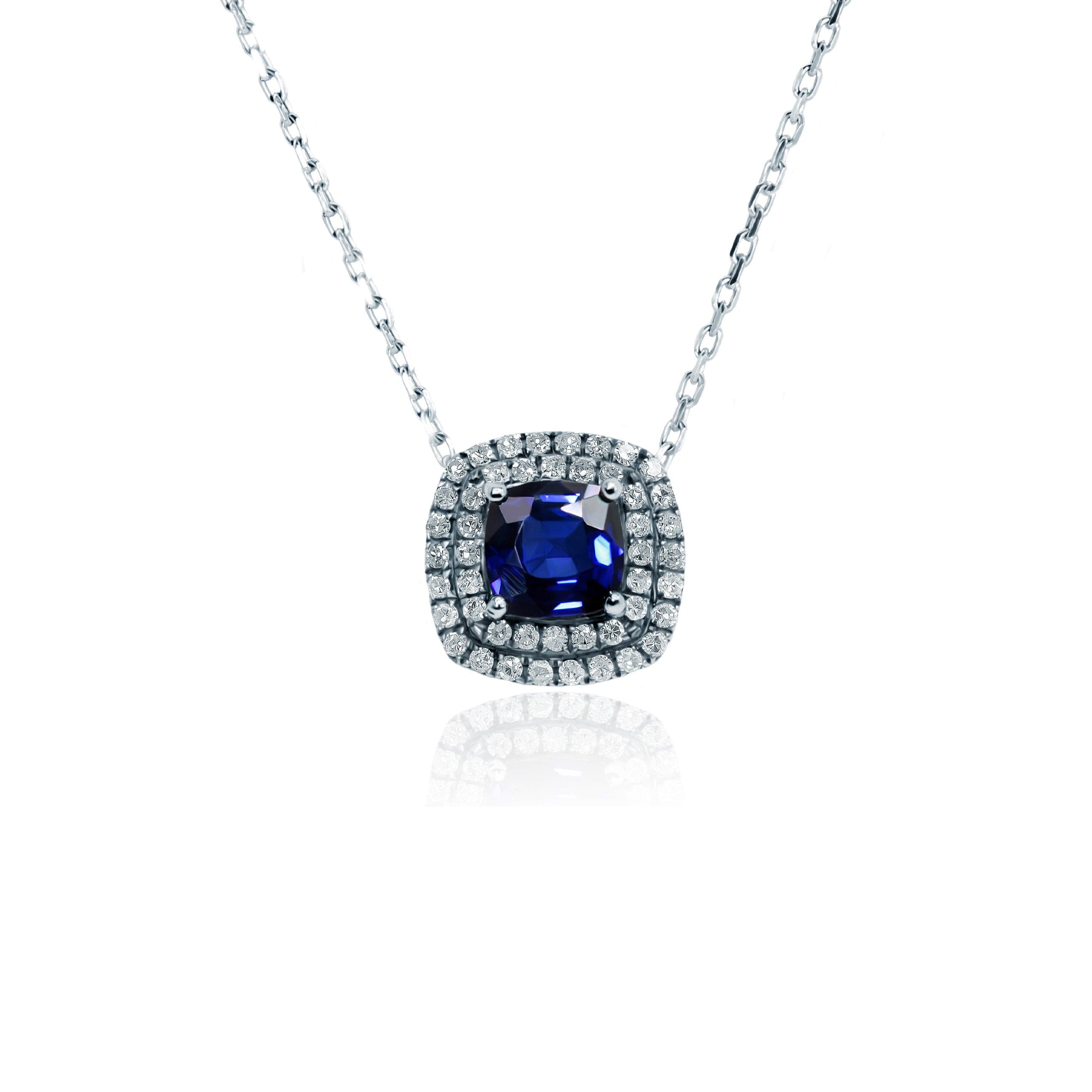 Sapphire & Diamond Necklace Eos – DIAMYSIS