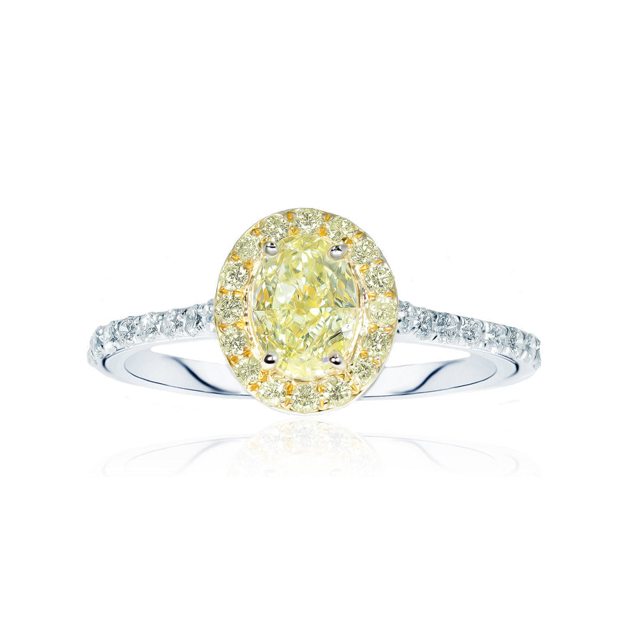 Yellow & White Diamond Ring Helios