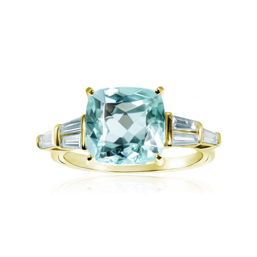 Tourmaline & Diamonds Ring Amphitrite