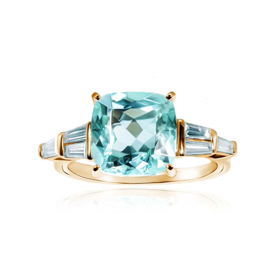 Tourmaline & Diamonds Ring Amphitrite