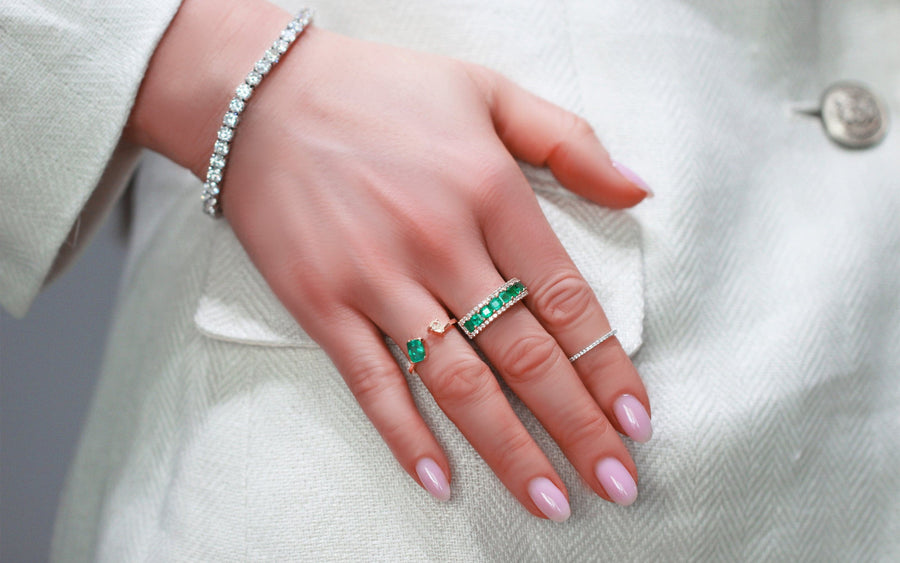 Emerald & Diamond Ring Pictor