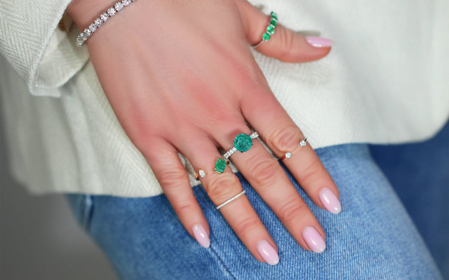 Emerald & Diamond Ring Spring Garden