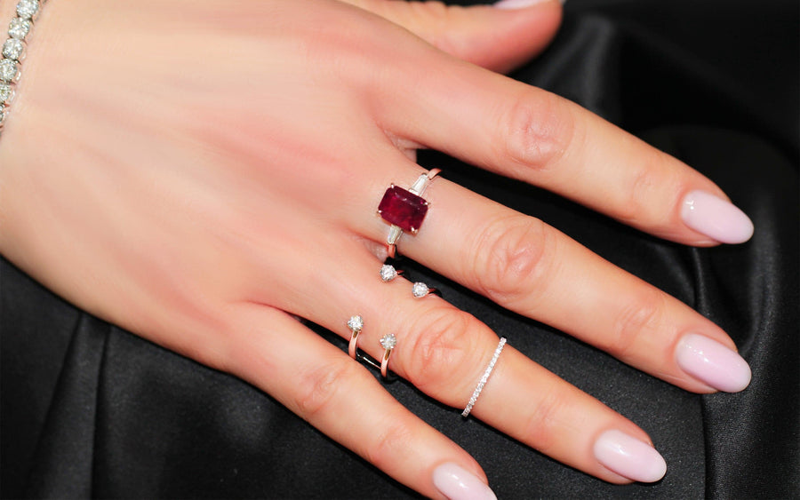 Ruby & Diamond Ring Persephone