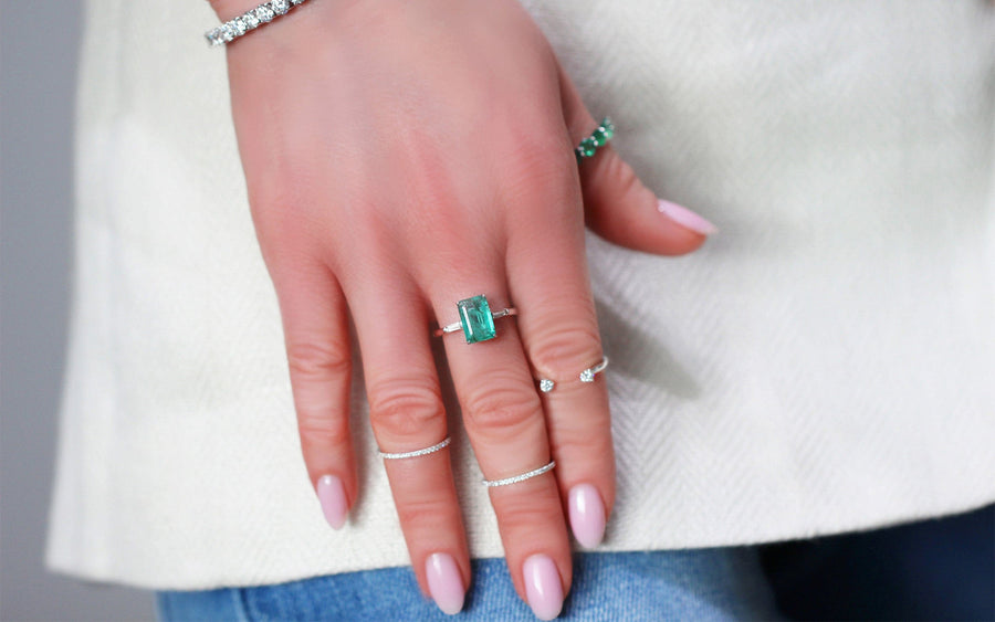 Emerald & Diamond Ring Hecate