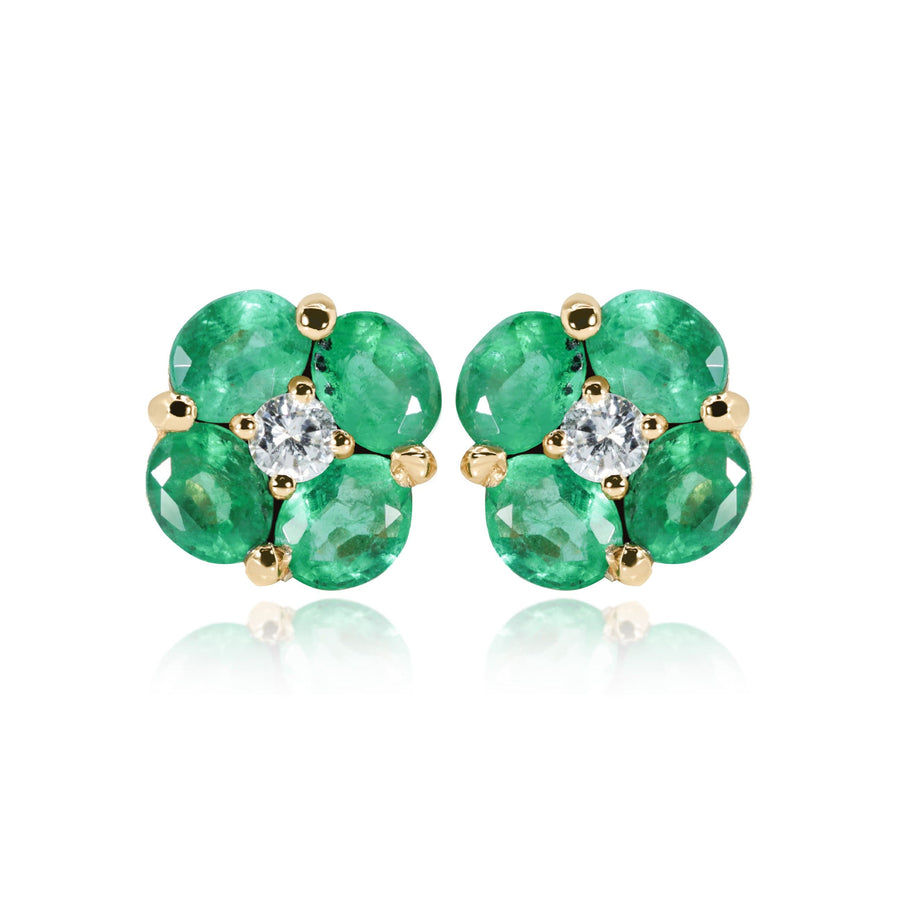 Emerald & Diamond Earrings Chloris