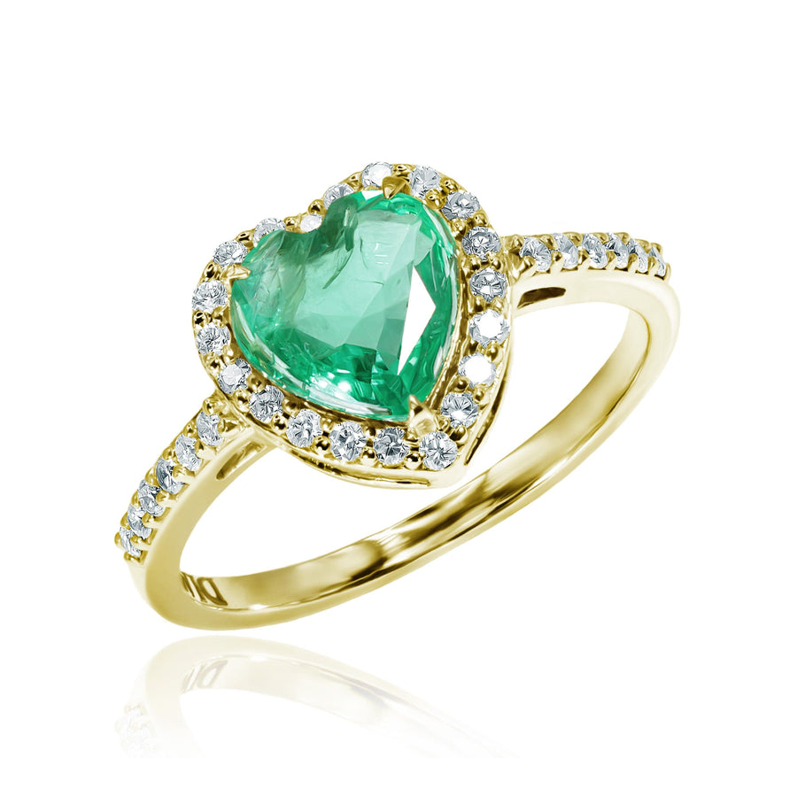 Emerald & Diamond Ring Gaia