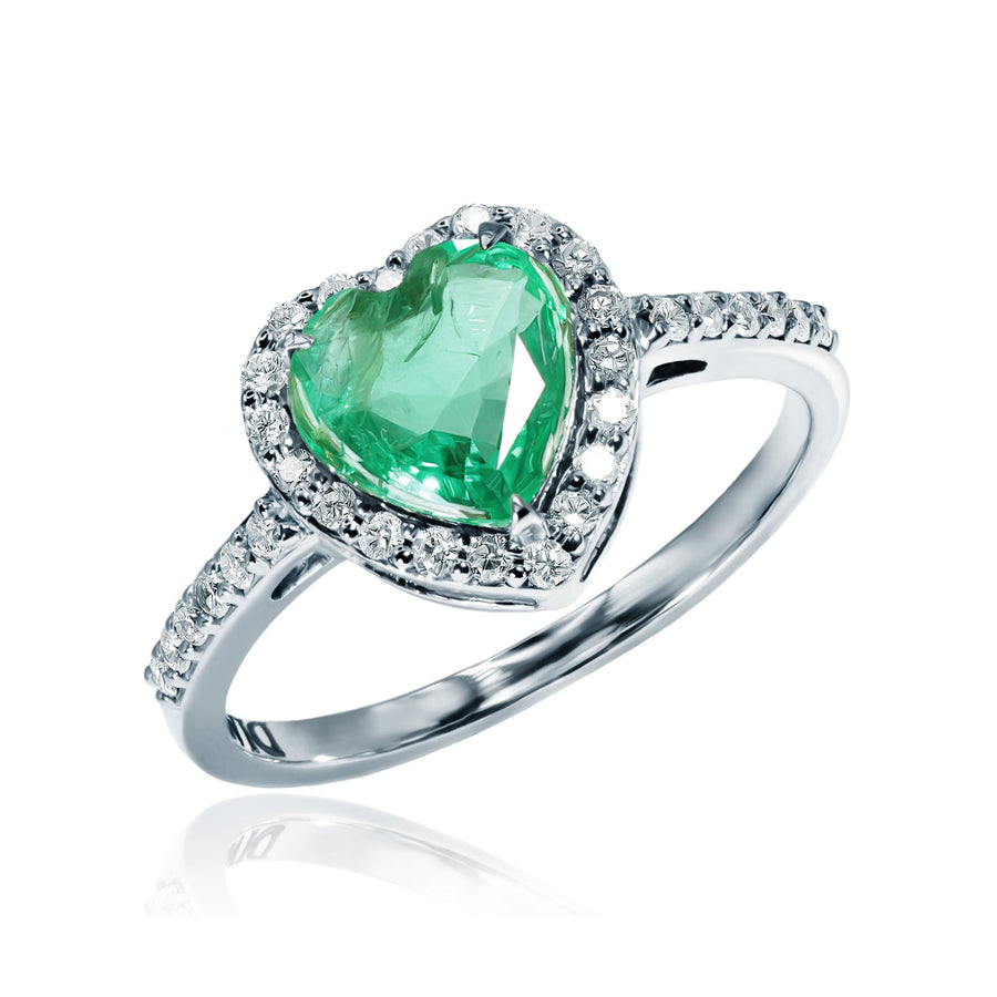 Emerald & Diamond Ring Gaia